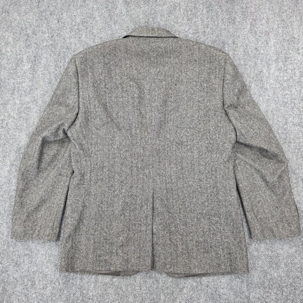 Gianfranco Ruffini Blazer Mens 42R Gray Herringbone Camel Hair Blend Italy Made - Picture 5 of 16